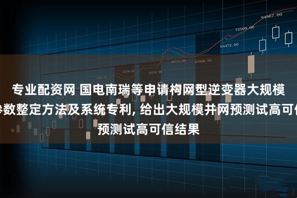 专业配资网 国电南瑞等申请构网型逆变器大规模入网参数整定方法及系统专利, 给出大规模并网预测试高可信结果